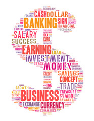 Obraz premium Dollar money cloud concept 3