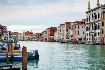 Fototapeta na wymiar Overview of Grand Canal in Venice, Italy