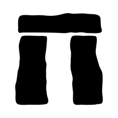 Stonehenge burial site in Wiltshire flat icon for apps and websites