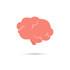 Human brain color icon