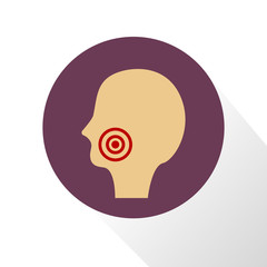 Toothache color icon