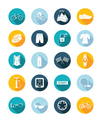 Vector Set Flat Square Icons