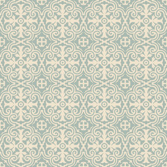 Elegant antique background image of royal spiral curve kaleidoscope pattern.
