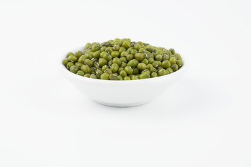 Mungbean Sprouts on white background
