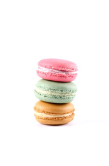 Colored french macarons