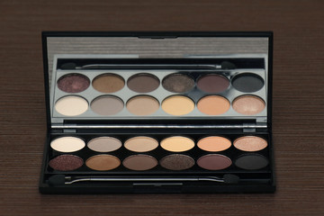 Warm shades palette