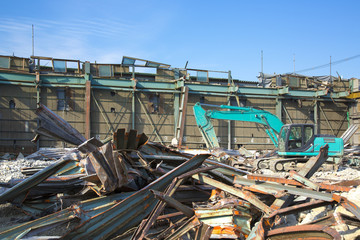 建物の解体現場