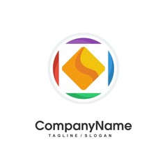 Circle logo icon Vector