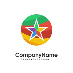 Circle logo icon Vector