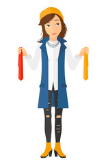 Customer choosing goods.