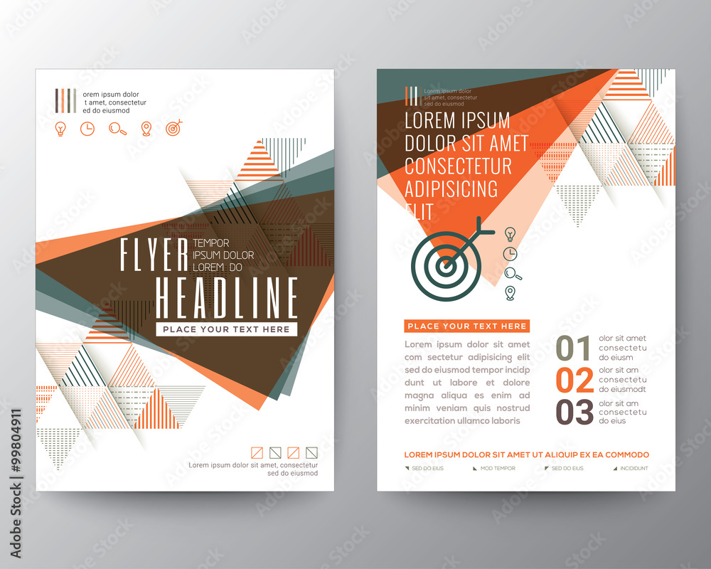 Canvas Prints abstract triangle shape poster brochure flyer design layout vector template