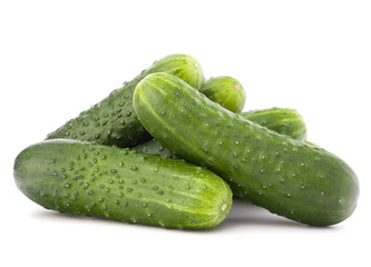 Cucumber vegetable  isolated on white background cutout