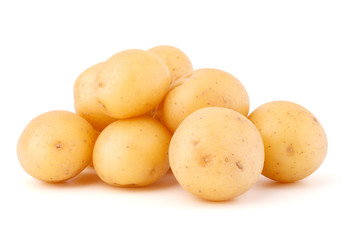 new potato tuber isolated on white background cutout