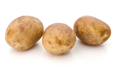 new potato tuber isolated on white background cutout