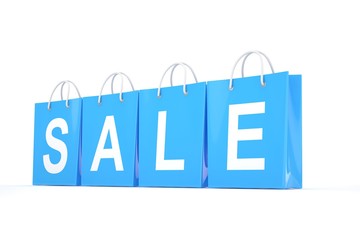 sale written on shopping bag