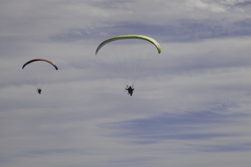 Paragliders in Del Mar California