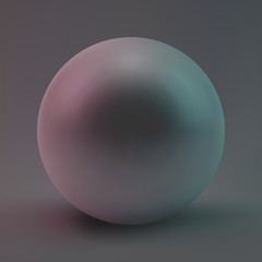 Sphere. 3D vector illustration.