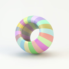 Torus. Vector 3D illustration.