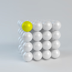 3D concept illustration. Vector template.