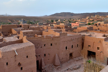 Old village in the Atlas Mountains, Morocco