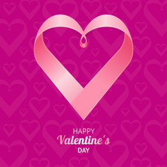 Valentine Background Heart. Vector