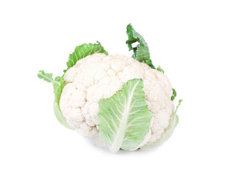 Ripe cauliflower isolated