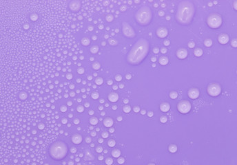 water droplets on a purple background