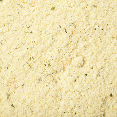 Surface covered with potato powder