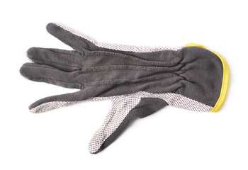 Dirty working glove isolated