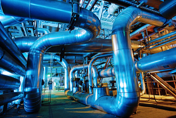 Industrial zone, Steel pipelines and valves