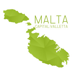 Malta map geometric texture
