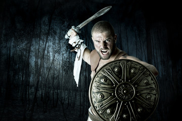 Obraz na płótnie Canvas Gladiator warrior