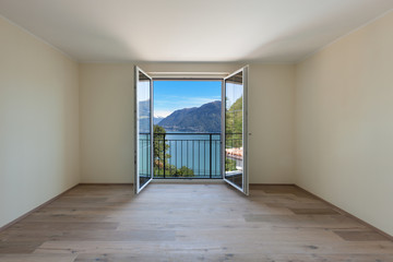 Fototapeta premium Interior, beautiful view from the window