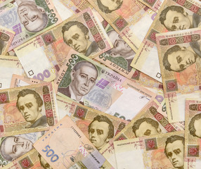 Fototapeta na wymiar Ukrainian money background