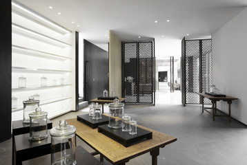 Elegant business clubhouse interiors