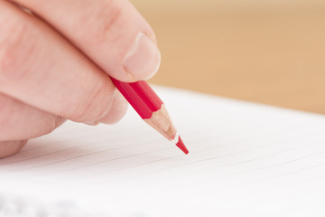 Writing on blank paper