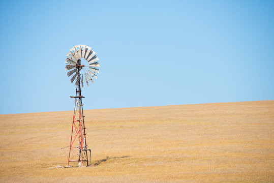 Windmill outback Australia farm field