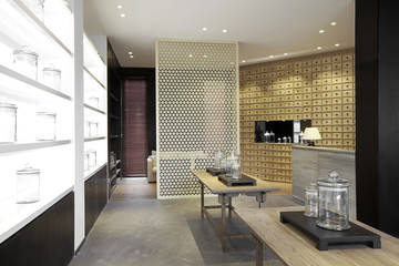 Elegant business clubhouse interiors