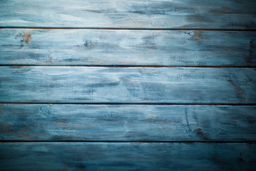 Obraz premium Wooden blue background