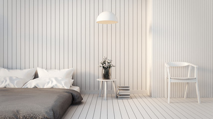 Modern & Loft Bedroom / 3D render image