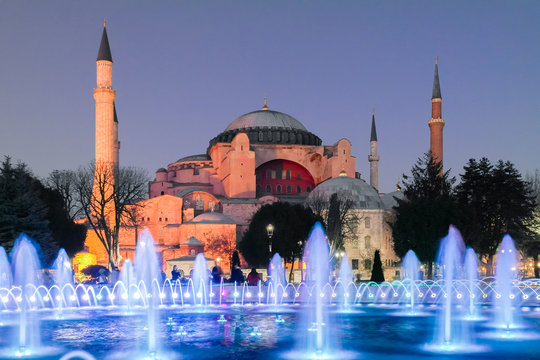 Hagia Sophia in the night