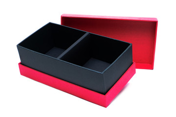 empty card board box on white background