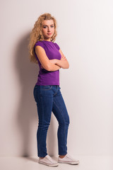 Woman with jeans