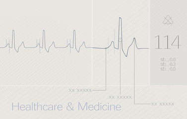 ECG, cardio, heart, medical background