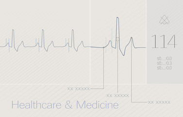 ECG, cardio, heart, medical background