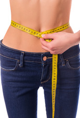 Woman with jeans