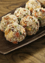 Indian sweets dryfruit and cocnut ladoo