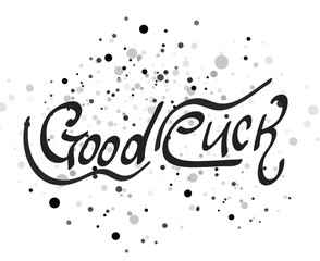 Good luck lettering word