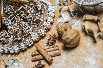 gingerbread house in detail
