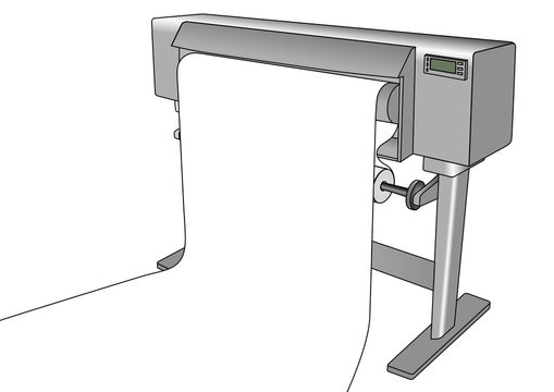 Inkjet plotter printing